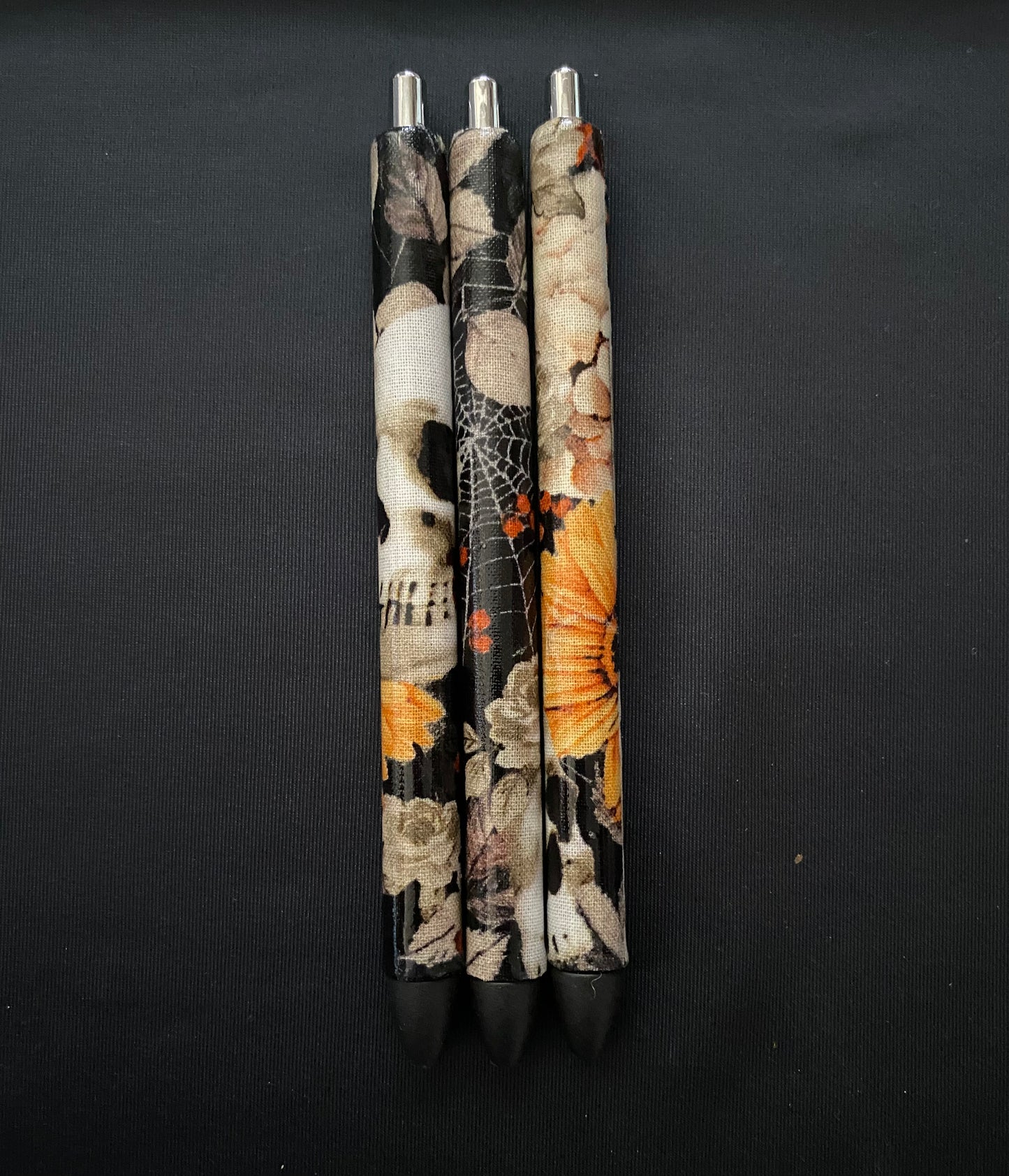 Halloween fabric covered Inkjoy pens