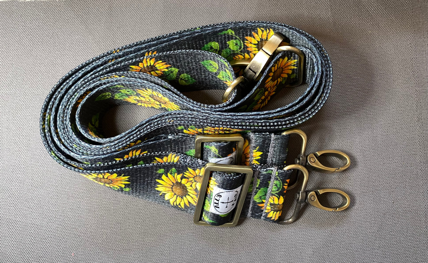 1.5” wide colorful webbing bag straps