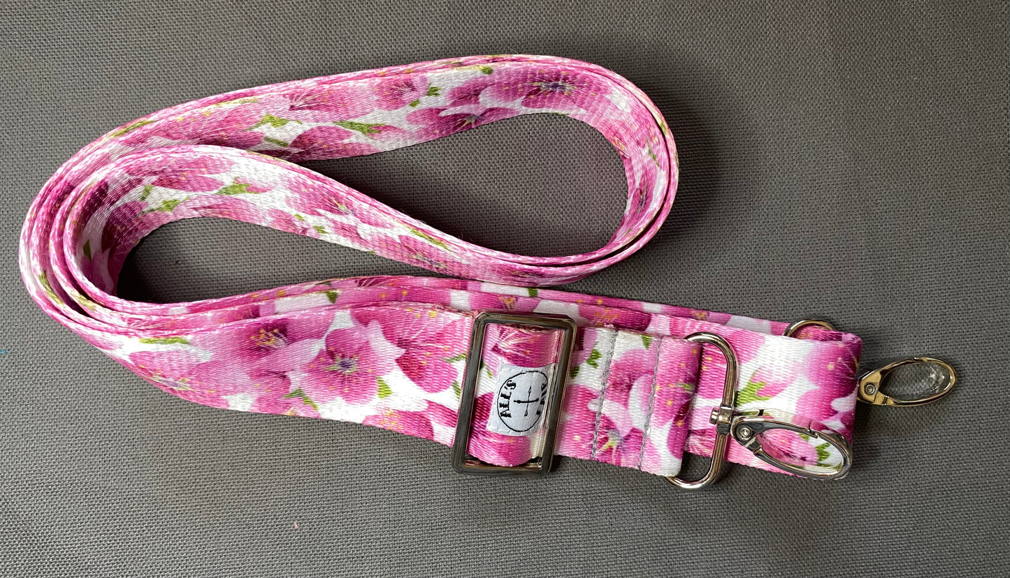 1.5” wide colorful webbing bag straps