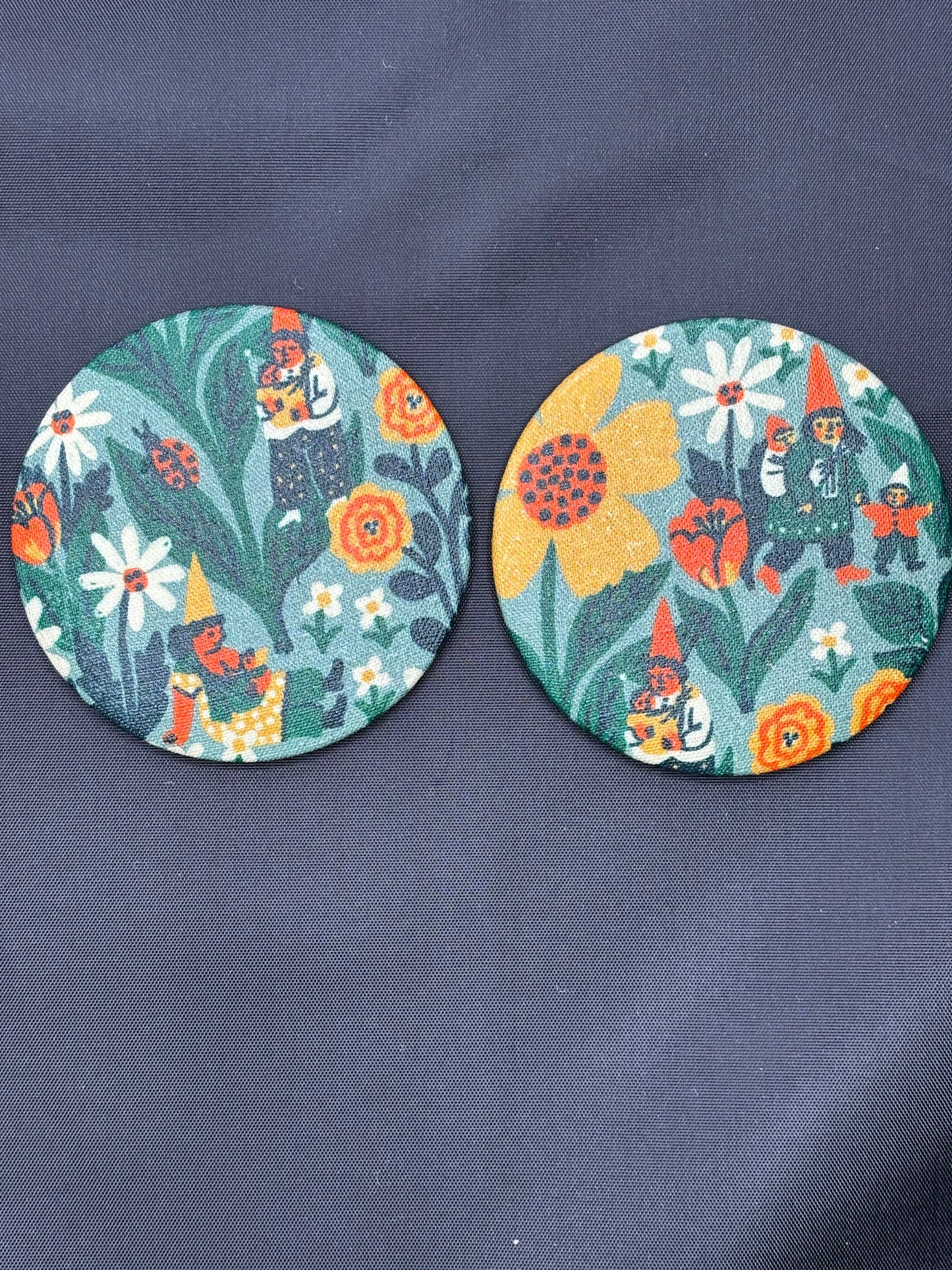 Fabric backed Pocket Mirror