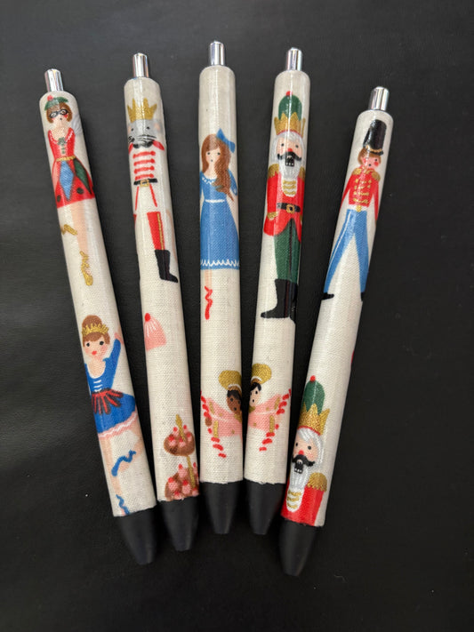 RPC Nutcracker fabric covered Inkjoy pens