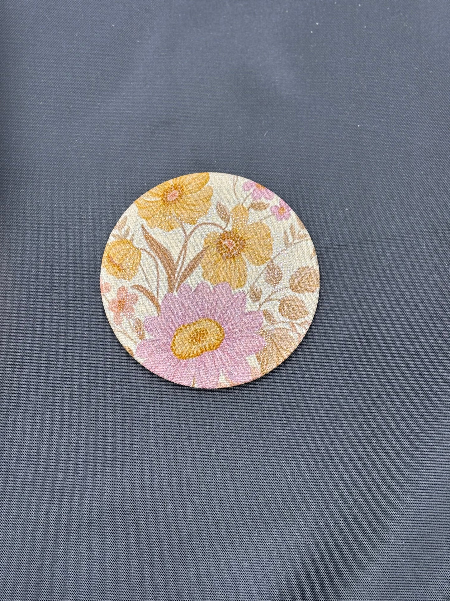 Fabric backed Pocket Mirror