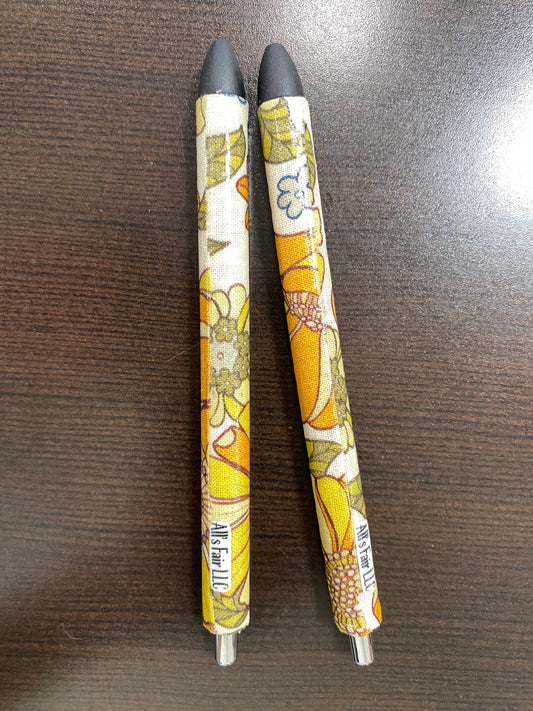 Aura Leaf fabric covered Inkjoy pens