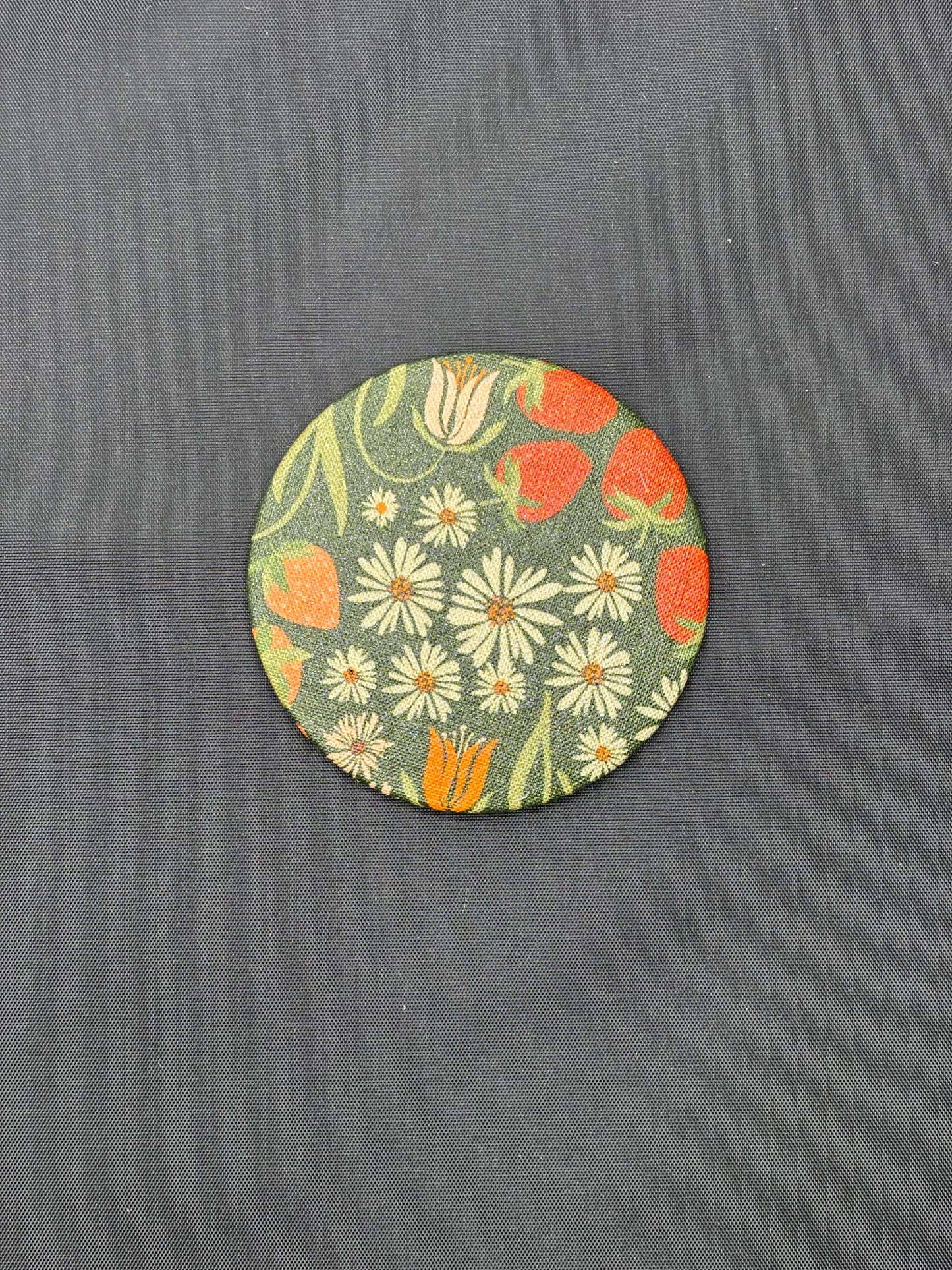 Fabric backed Pocket Mirror