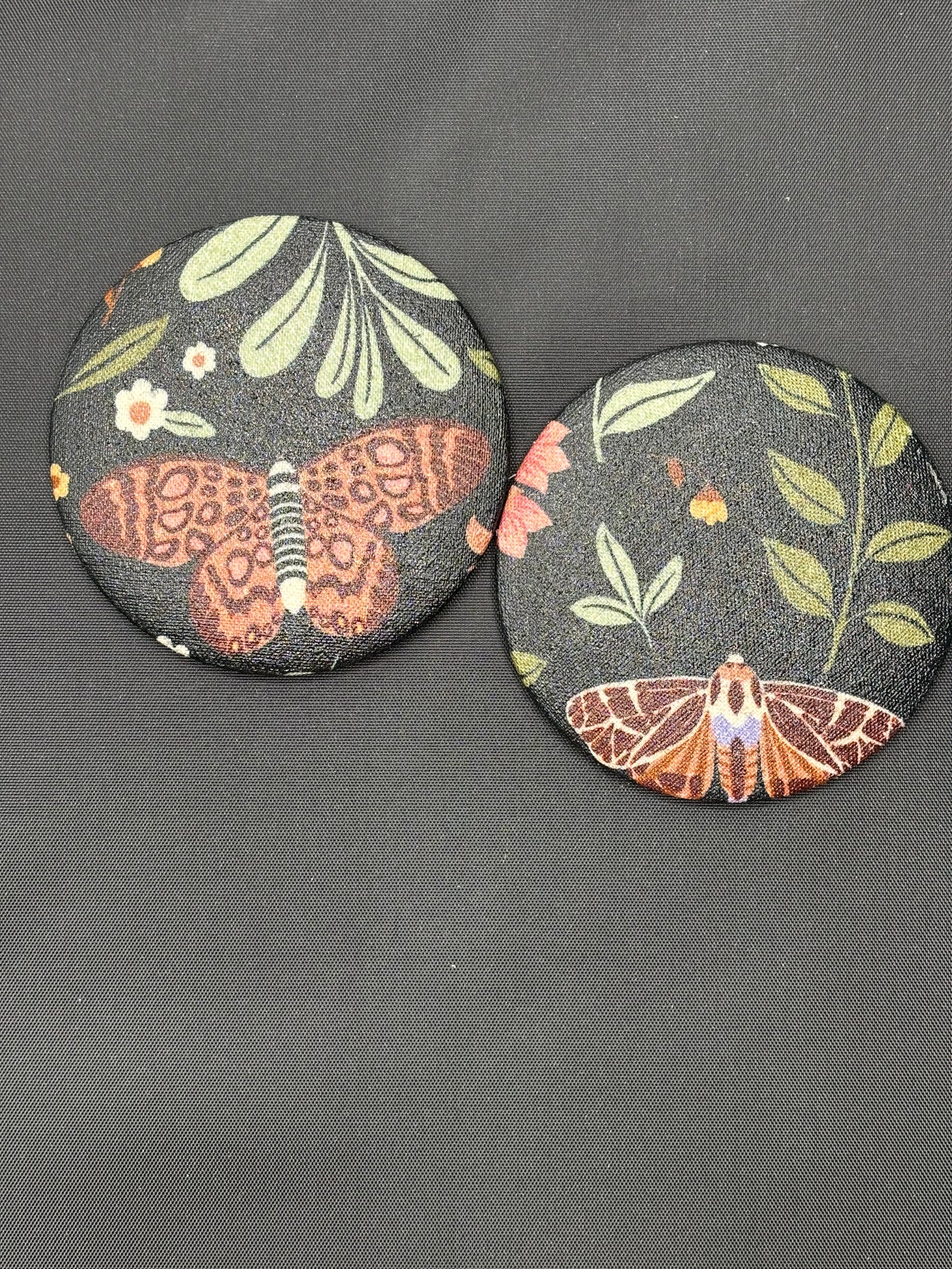 Fabric backed Pocket Mirror